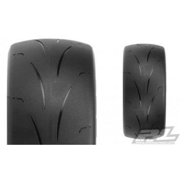 PAR DE PNEUS COM INSERT PROLINE SC 2.2 / 3.0 M4 SUPER SOFT TIRES PARA SHORT COURSE SC TRUCKS E SC BUGGIES FRONT / REAR 10113-03